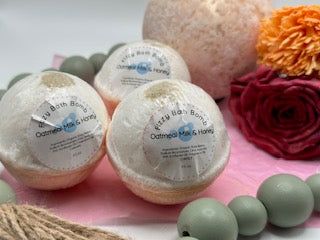 Oatmeal Honey Bath Bombs